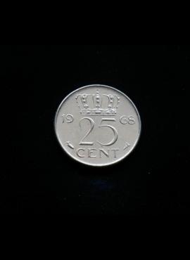 Nyderlandai, 25 centai 1968m