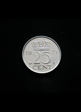 Nyderlandai, 25 centai 1971m