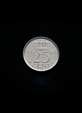 Nyderlandai, 25 centai 1980m