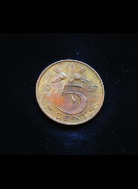 Nyderlandai, 5 centai 1957m