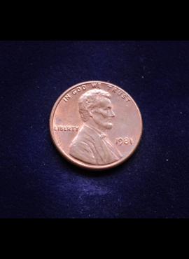 JAV, 1 centas 1981m