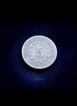 JAV, 5 centai 1868m E