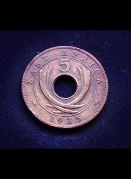 Britų Rytų Afrika, 5 centai 1935m