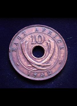 Britų Rytų Afrika, 10 centų 1942m 