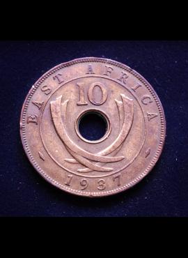 Britų Rytų Afrika, 10 centų 1937m