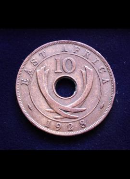 Britų Rytų Afrika, 10 centų 1928m