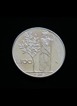 Italija, 100 lirų 1976m