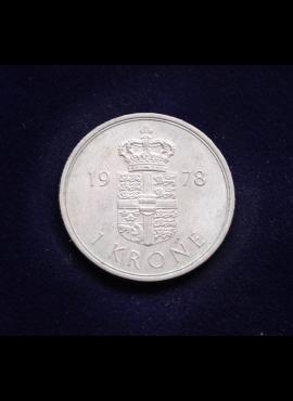 Danija, 1 krona 1978m E