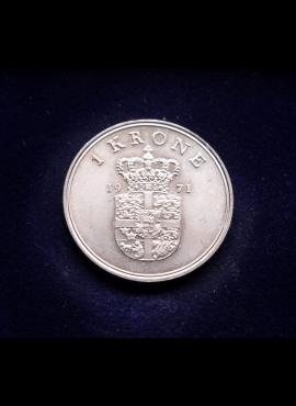 Danija, 1 krona 1971m E