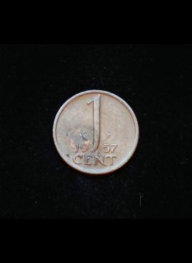 Nyderlandai, 1 centas 1957m