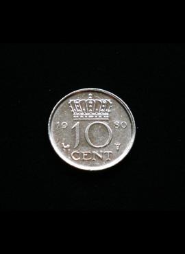 Nyderlandai, 10 centų 1980m