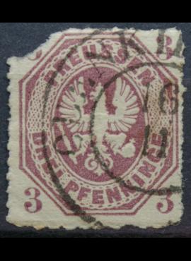 Senoji Vokietija, Prūsija, 1865m, MiNr 19 Used(O)