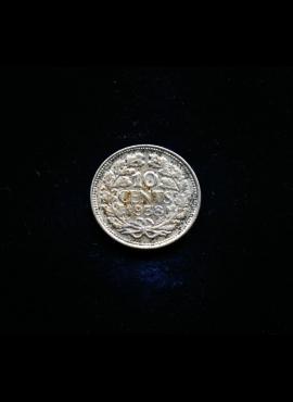 Nyderlandai, SIDABRINIAI 10 centų 1938m E