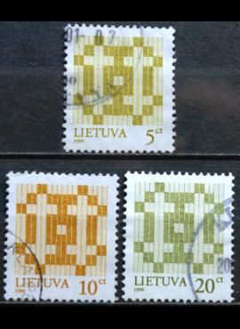 Lietuva, pilna serija MiNr 682II - 684II Used(O) Vx1
