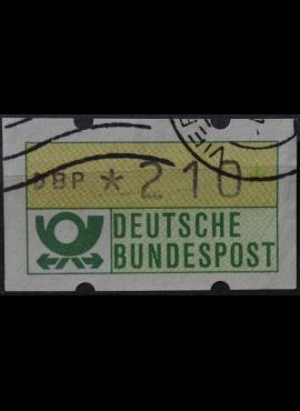 Vokietija, pašto automatų ženklas MiNr 1 Used(O)