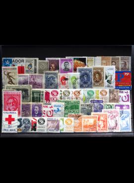 50 vnt. Lotynų Amerikos pašto ženklų pakuotė HF021 E