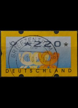 Vokietija, pašto automatų ženklas MiNr 3 Used(O)