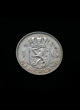 Nyderlandai, SIDABRINIS 1 guldenas 1955m