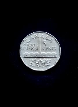 Kanada, proginiai 25 centai 1951m E
