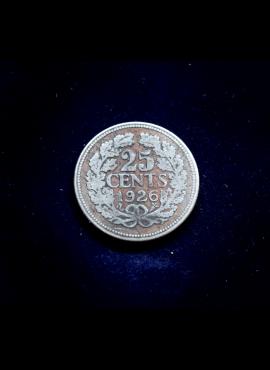 Nyderlandai, SIDABRINIAI 25 centai 1926m E