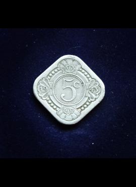 Kiurasao, 5 centai 1943m E