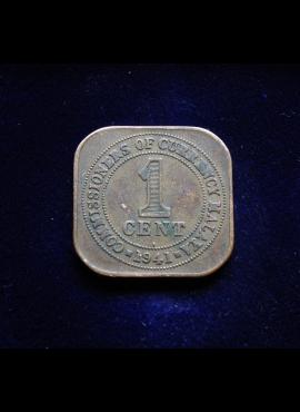 Malaja, 1 centas 1941m E