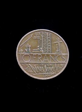 Prancūzija, 10 frankų, 1980m