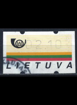 Lietuva, pašto automatų ženklas MiNr A6 Used(O) V