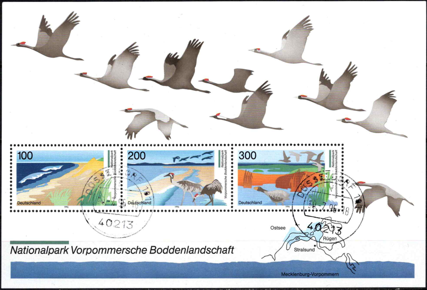 Vokietija, blokas Nr. 36, MiNr 1871-1873 Used (O)