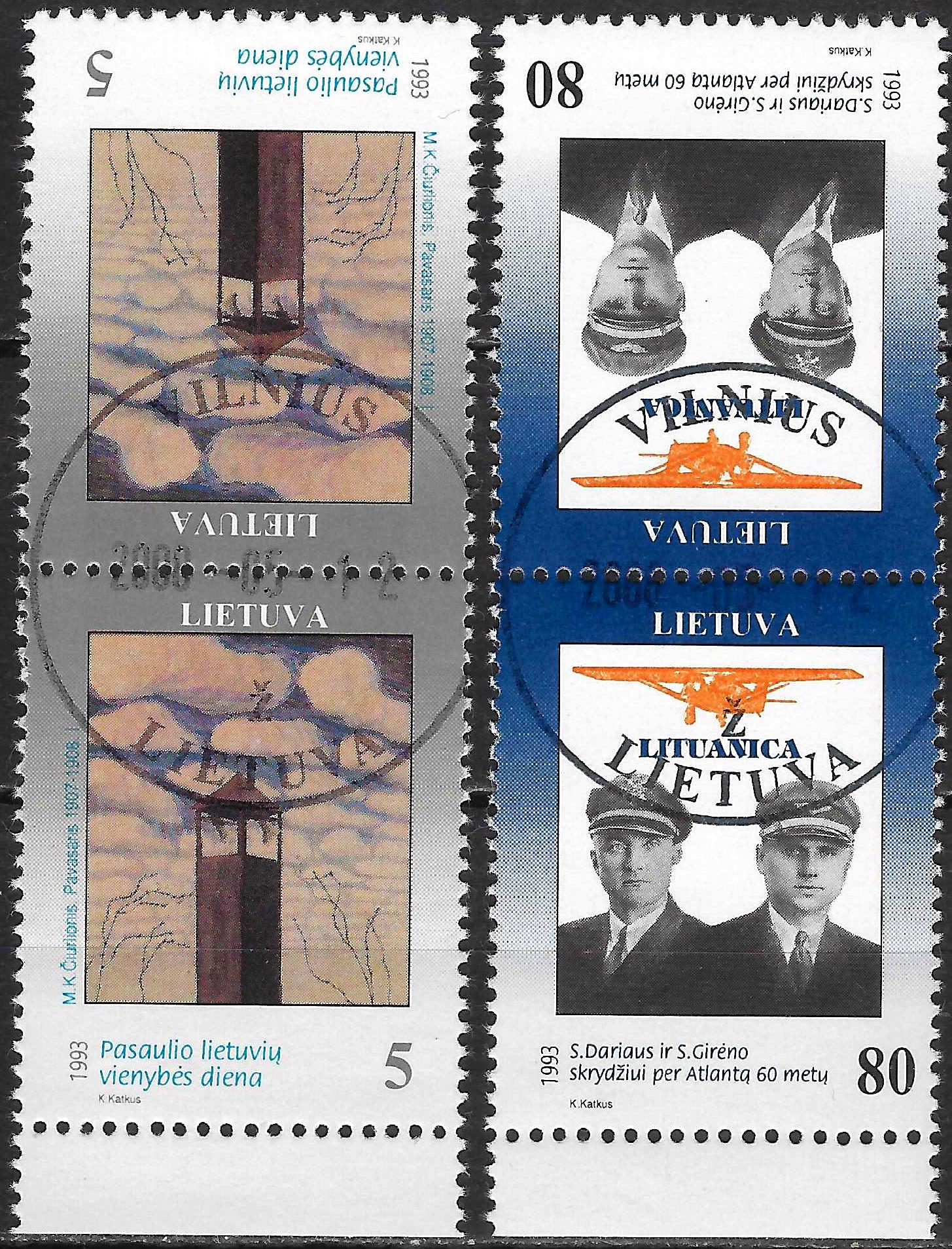 Pašto ženklai, Lietuva, Darius ir Girėnas