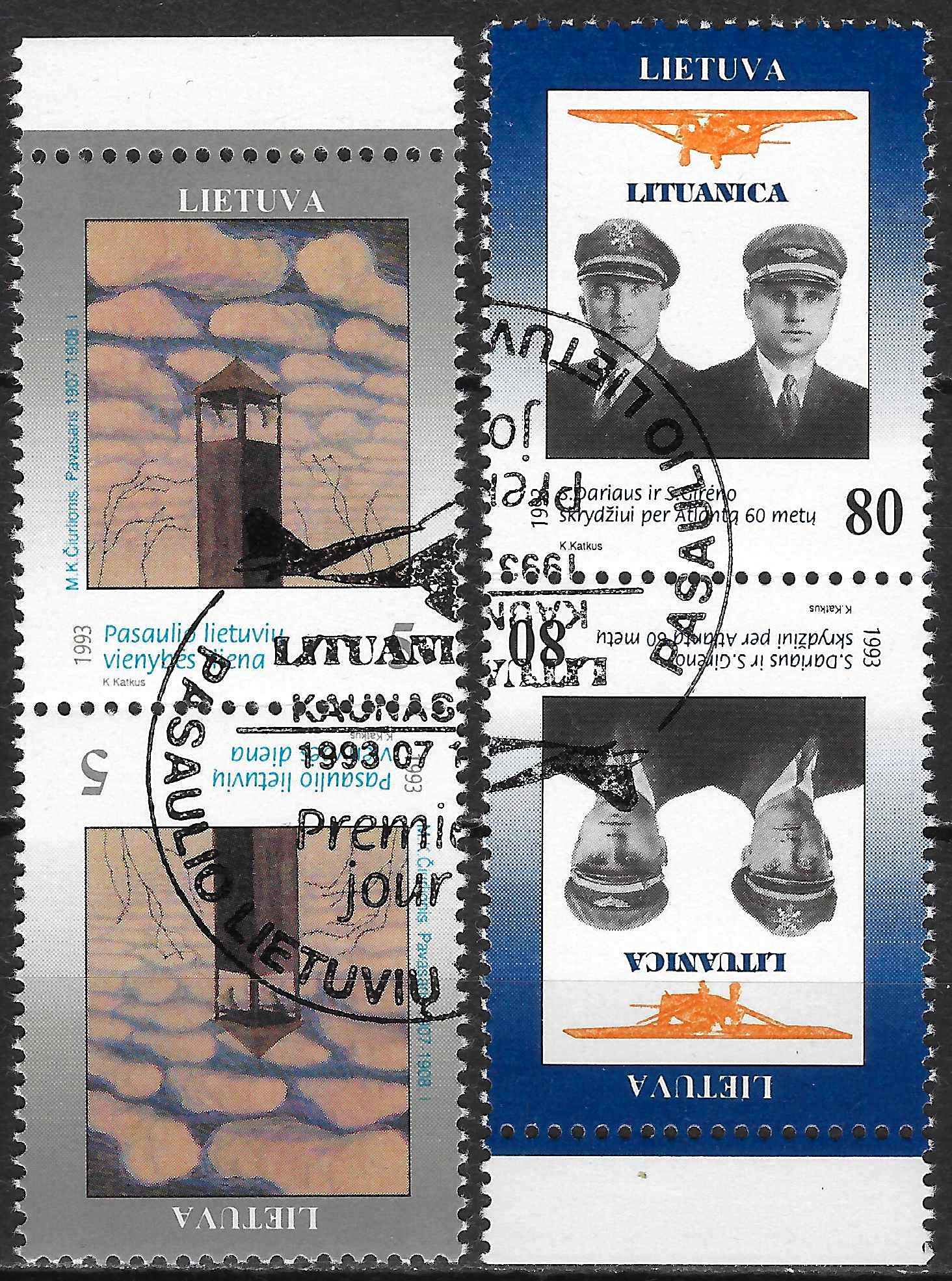 Pašto ženklai, Lietuva, Darius ir Girėnas