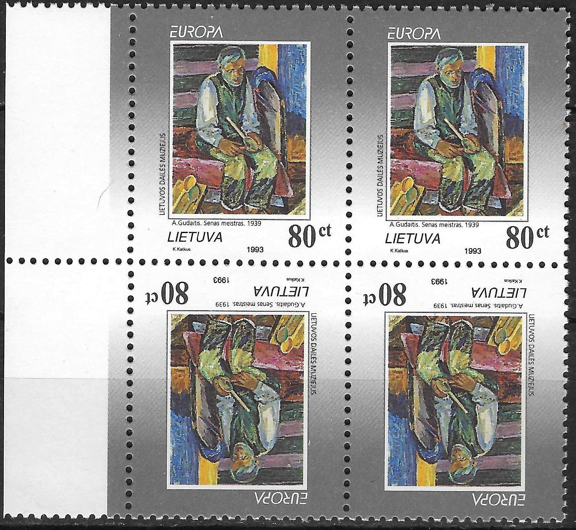 Pašto ženklai, Lietuva, Europa, šiuolaikinis menas