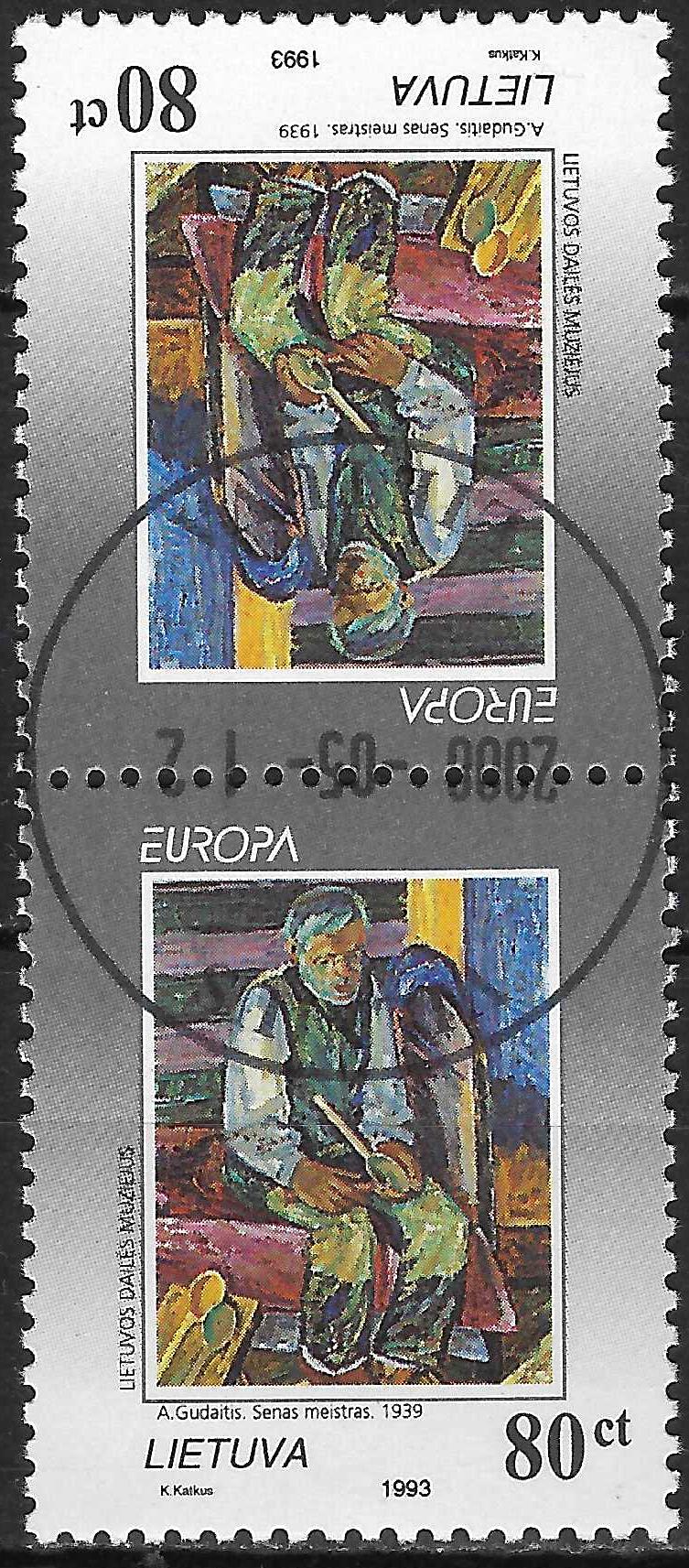 Pašto ženklai, Lietuva, Europa, šiuolaikinis menas