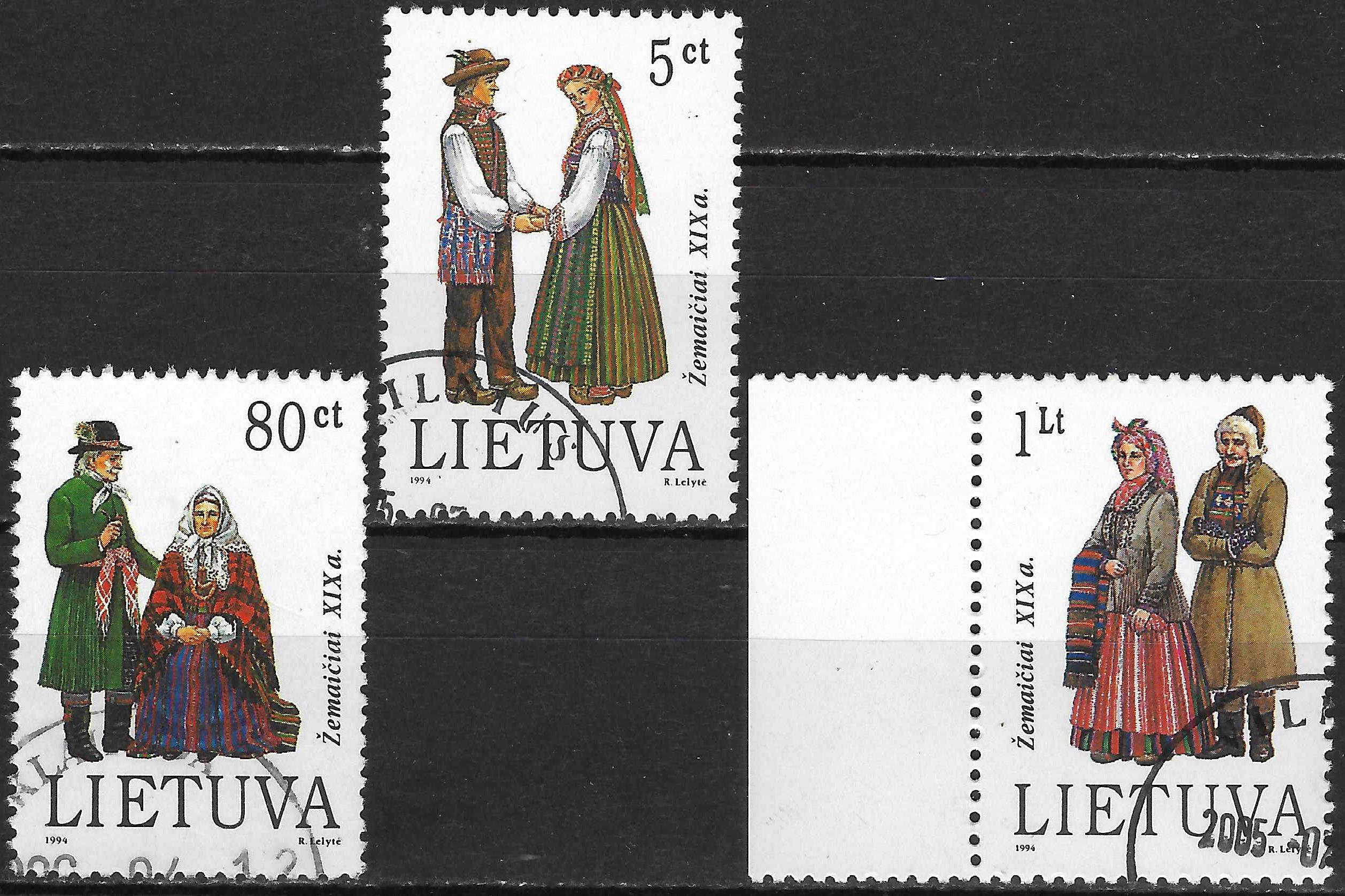 Pašto ženklai, Lietuva, Tautiniai kostiumai, žemaičiai