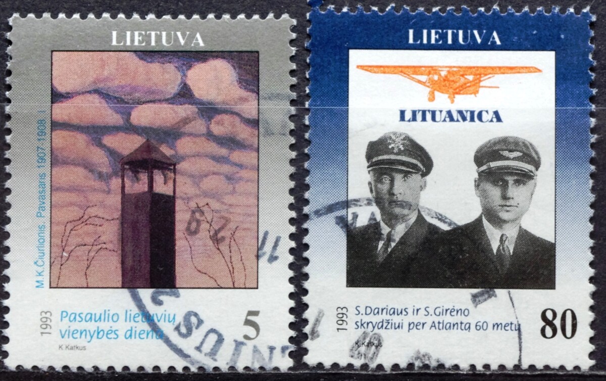 pašto ženklas, Lietuva, Darius ir Girėnas