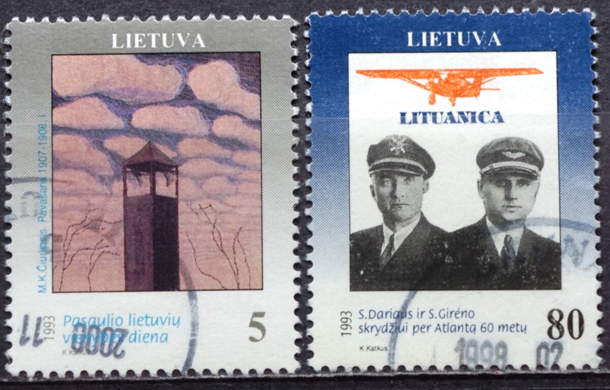 pašto ženklas, Lietuva, Darius ir Girėnas