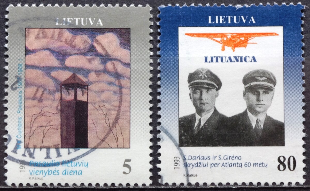 pašto ženklas, Lietuva, Darius ir Girėnas