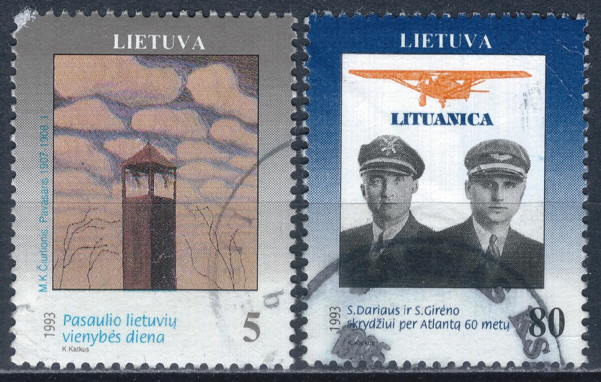 pašto ženklas, Lietuva, Darius ir Girėnas