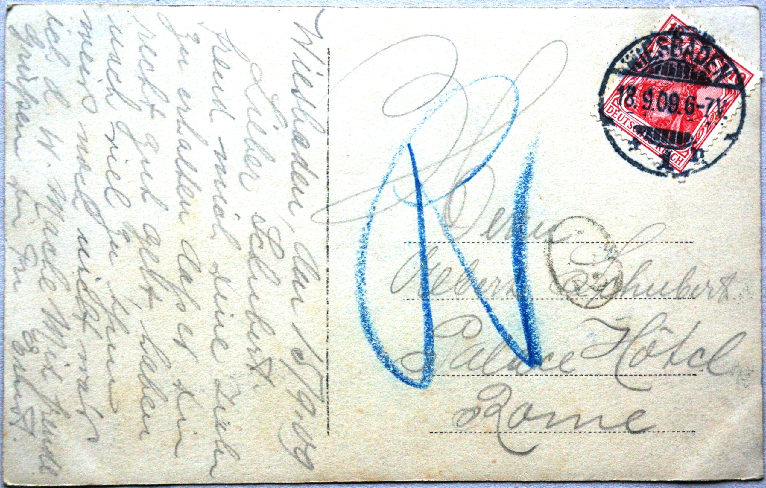 Vokietijos Reichas 1909m atvirlaiškis