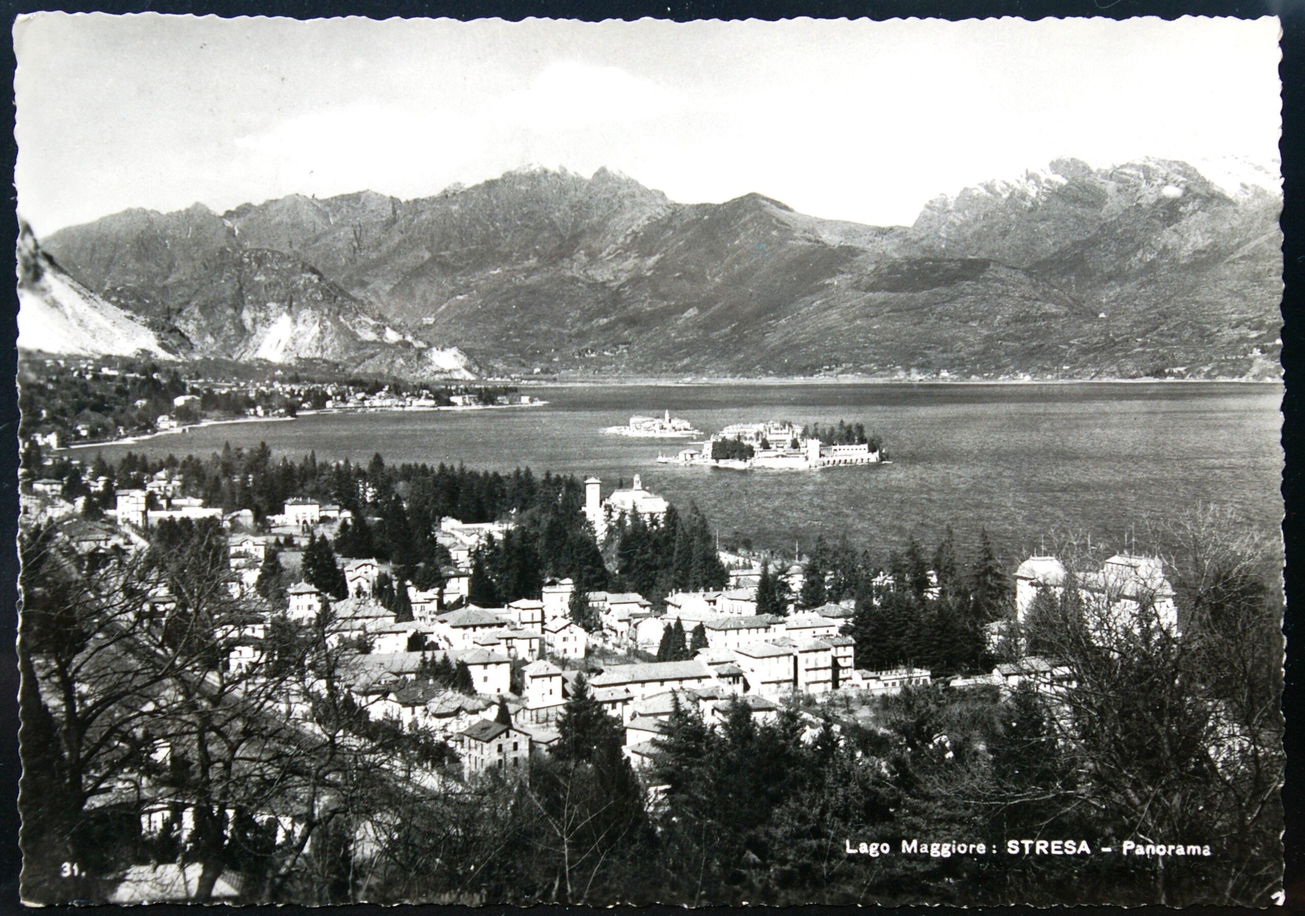 Italija, Stresa, senas atvirlaiškis