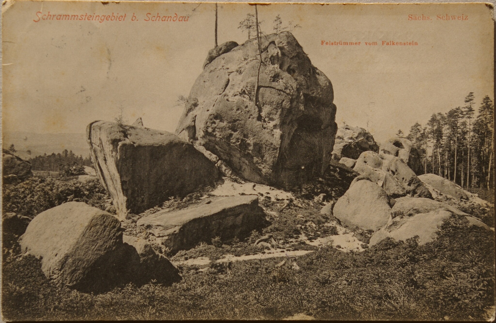 Vokietijos Reichas, Saš Šveizas, 1900 m. atvirlaiškis