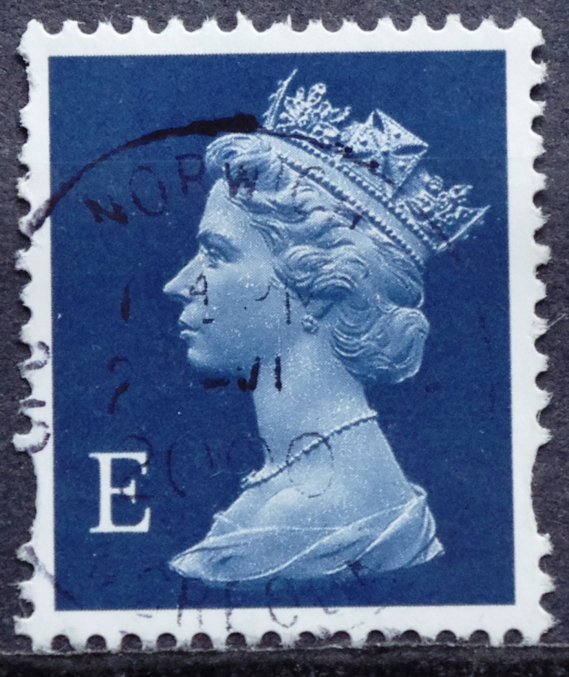 Jungtinės Karalystės pašto ženklai. Karalienė Elžbieta II