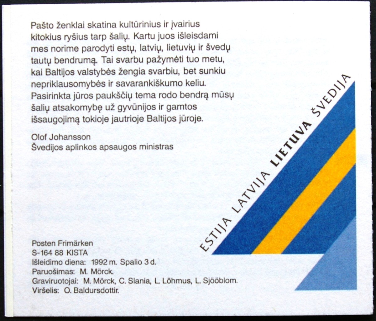 Lietuva, bukletas S1 su dviem serijom MiNr 501-504 MNH** AG