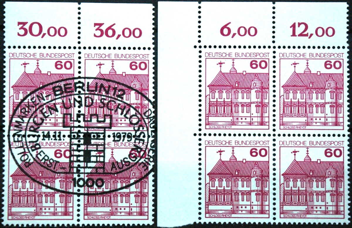 Vokietija, kvartblokiai MiNr 1028 (A) MNH**