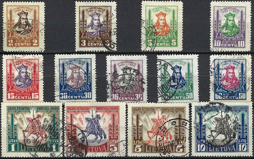 Tarpukario Lietuva, Didžiojo kunigaikščio Vytauto 500 mirties metinių pašto ženklų laida