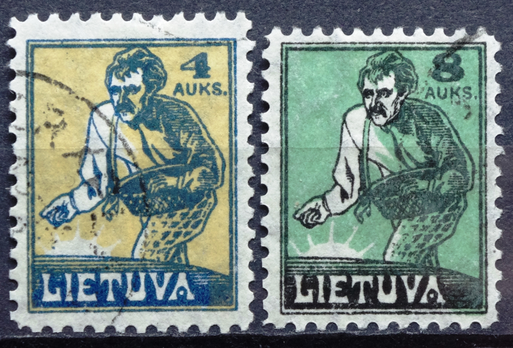 IMGP3423 Tarpukario Lietuvos pašto ženklai. Standartinė sėjėjo laida