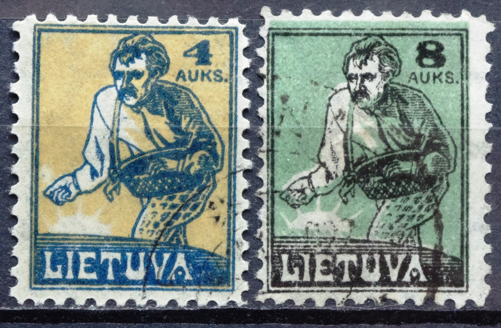 IMGP3427 Tarpukario Lietuvos pašto ženklai. Standartinė sėjėjo laida