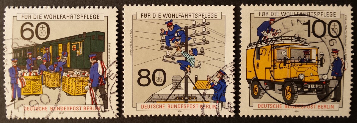 Vokietija, Vakarų Berlynas, pilna serija MiNr 876-878 Used (O)