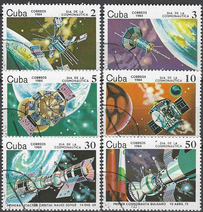 Pašto ženklai, Kuba. Kosmonautikos diena