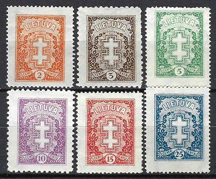 Tarpukario Lietuva, Standartinė pašto ženklų laida. Vyčio kryžius